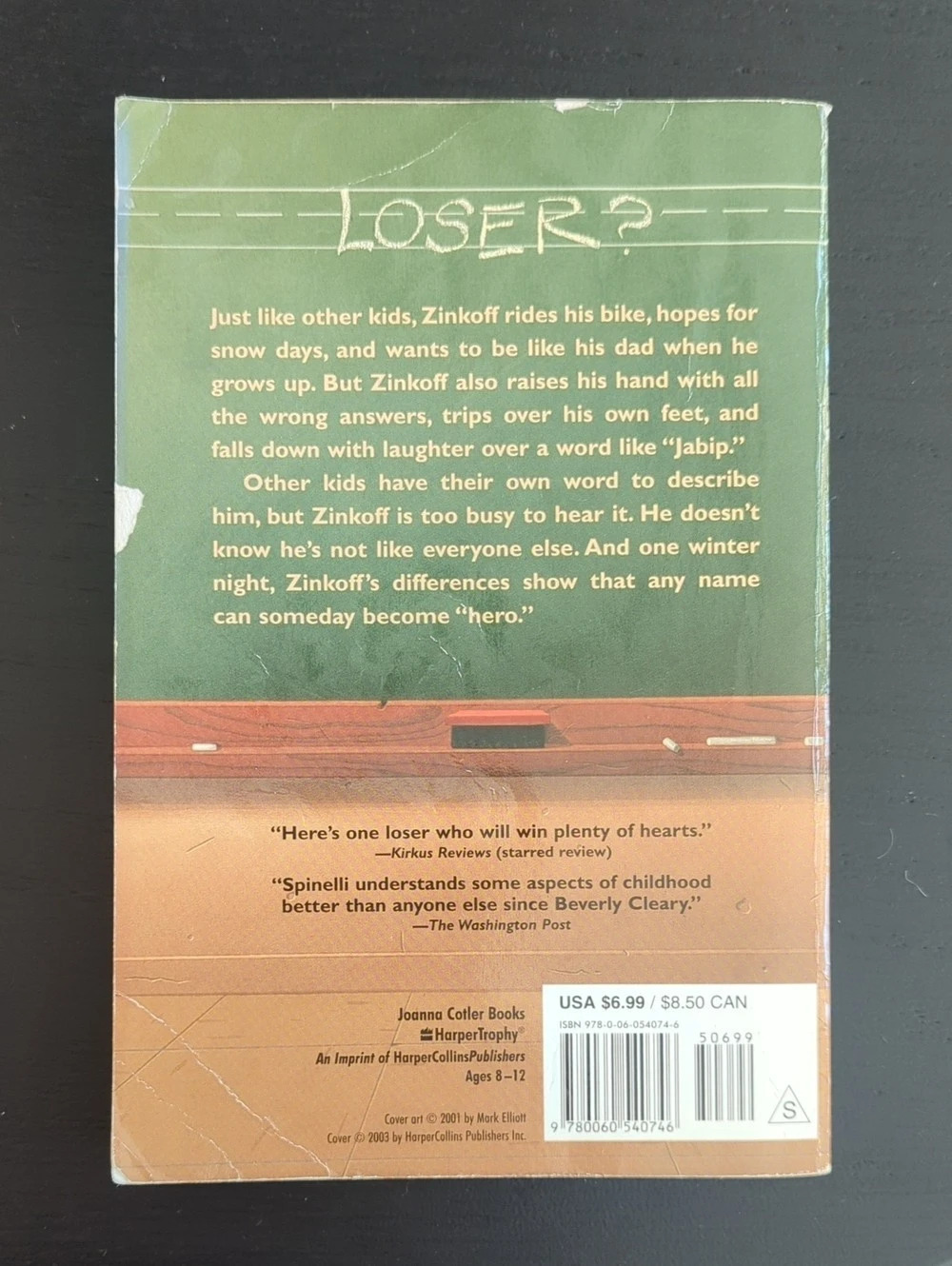 Loser Paperback Book - Picture 2 of 2